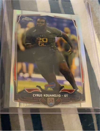 2014 Topps Chrome #119 Cyrus Kouandjio RC — front