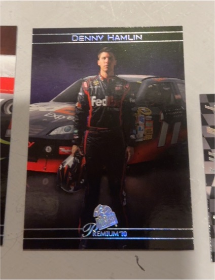 2010 Press Pass Premium #4 Denny Hamlin — front