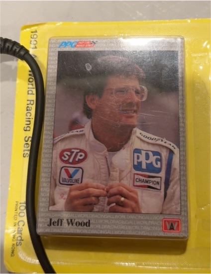 1991 All World PPG Indy Car World Series #19 Jeff Wood — front