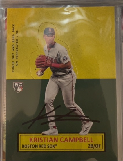 2025 Topps Archives 1964 Stand-Ups #64SU-9 Kristian Campbell — front