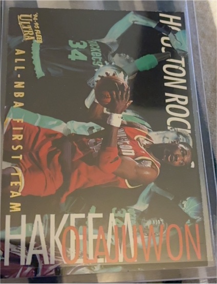 1994-95 Fleer Ultra #2 Hakeem Olajuwon All-NBA First Team Houston Rockets — front