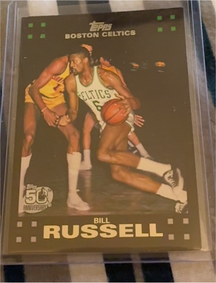 2007-08 Topps #6 Bill Russell — front