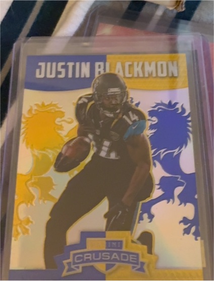 2014 Panini Rookies & Stars Crusade Blue #16 Justin Blackmon — front