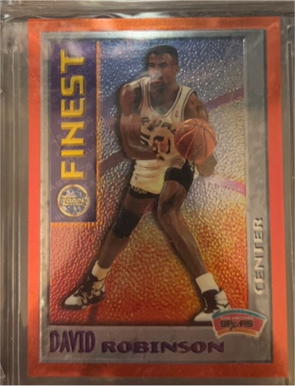 1995-96 Topps Finest Mystery #M11 David Robinson — front