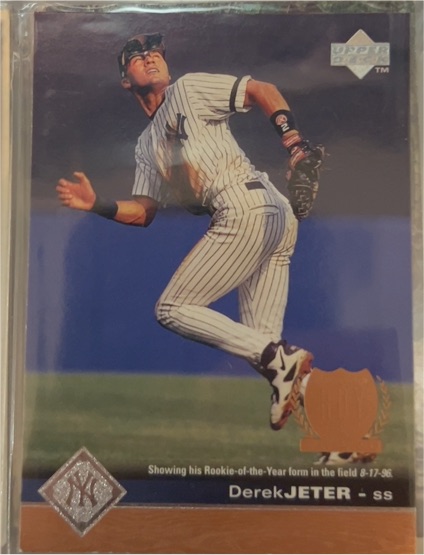 1997 Upper Deck #440 Derek Jeter Rookie of the Year — front