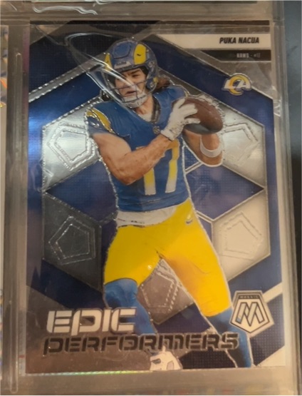 2025 Panini Mosaic Epic Performers #7 Puka Nacua — front