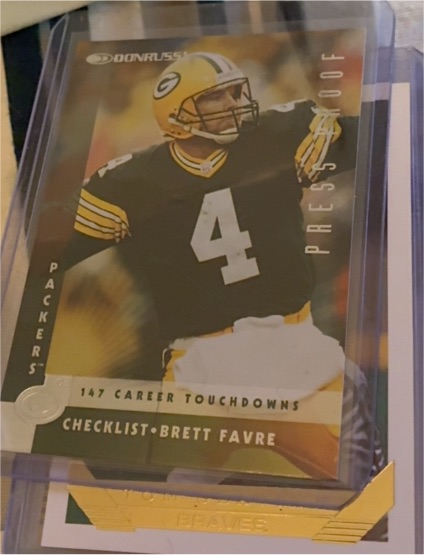 1997 Donruss #227 Brett Favre Green Bay Packers Checklist — front