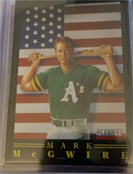 1991 Fleer #4 Mark McGwire — front