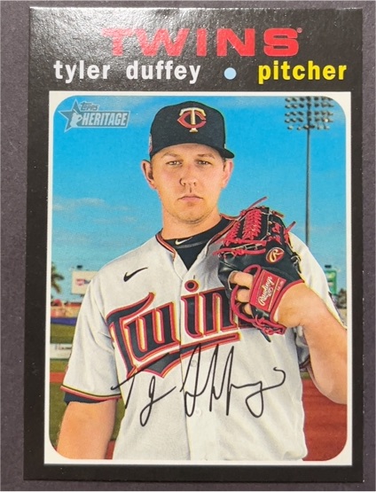 2020 Topps Heritage #614 Tyler Duffey — front