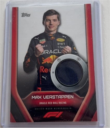 2022 Topps Formula 1 F1 Relics #F1RL-MV Max Verstappen — front