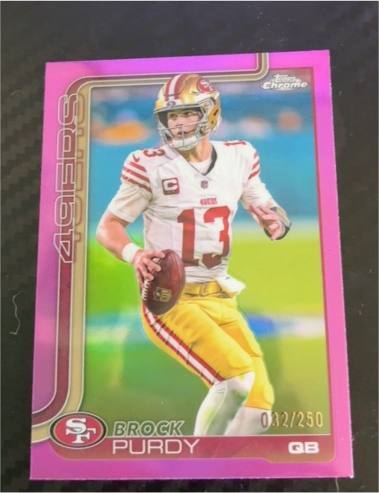 2025 Topps Chrome #262 Brock Purdy — front