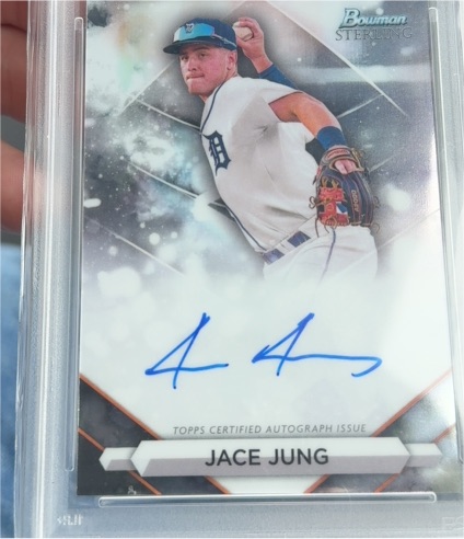2023 Bowman Sterling Prospect Autographs #PA-JJ Jace Jung — front
