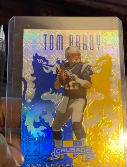 2013 Panini Rookies & Stars Crusade Blue #10 Tom Brady — front