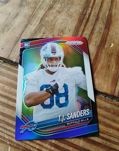 2025 Panini Prizm #338 T.J. Sanders — front