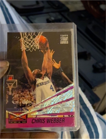 1993-94 Topps Stadium Club Beam Team #21 Chris Webber — front