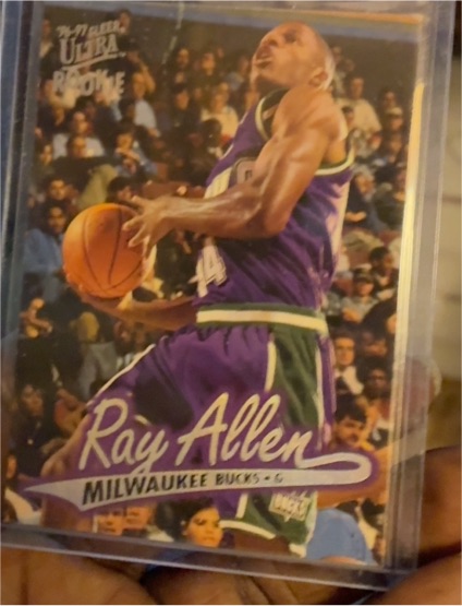 1996-97 Fleer Ultra #60 Ray Allen Rookie Card — front