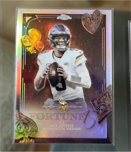 2025 Topps Chrome Fortune 15 #F15-18 J.J. McCarthy — front