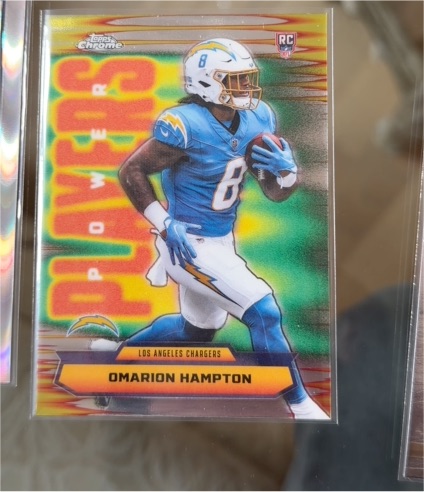 2025 Topps Chrome #PP-17 Omarion Hampton — front