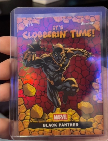 2026 Topps Finest Fantastic Four #CT-02 Black Panther It's Clobberin' Time! — front