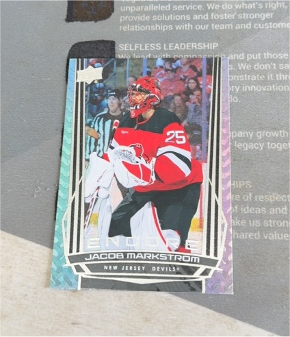 2025-26 Upper Deck #E-150 Jacob Markstrom Encore — front