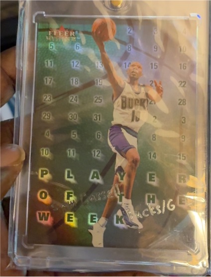 2000-01 Fleer Mystique Player of the Week #1PW Sam Cassell — front
