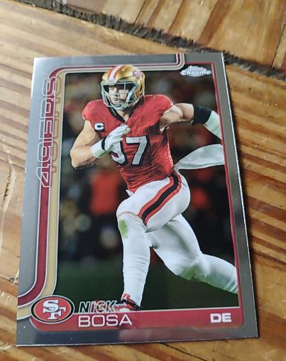 2025 Topps Chrome Football #264 Nick Bosa — front