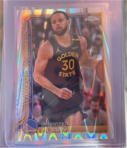 2025-26 Topps Chrome #201 Stephen Curry — front