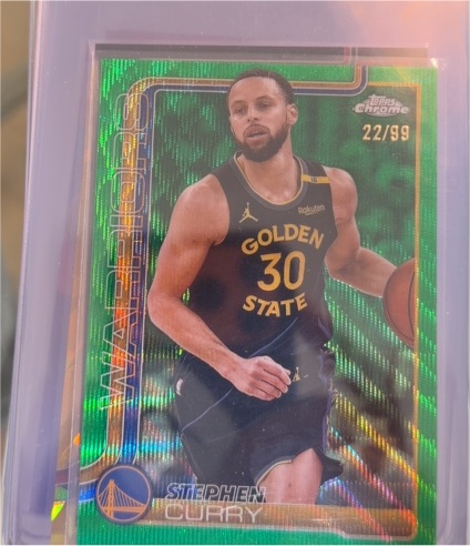 2025-26 Topps Chrome #201 Stephen Curry — front