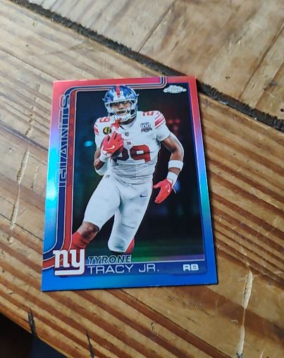 2024 Topps Chrome #228 Tyrone Tracy Jr. New York Giants — front