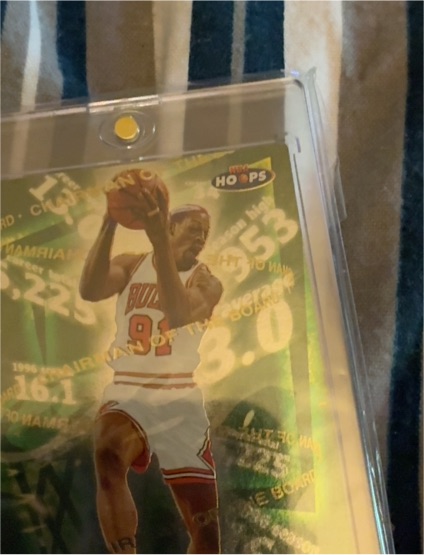 1997-98 Skybox Hoops Chairman of the Board #3CB Dennis Rodman — front