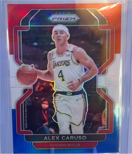 2021 Panini Prizm #83 Alex Caruso Red White Blue Prizm Chicago Bulls — front