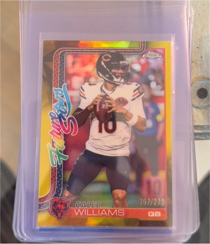 2025 Topps Chrome #FS-1 Caleb Williams Future Stars — front
