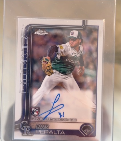 2025 Topps Chrome #RA-LP Luis Peralta — front