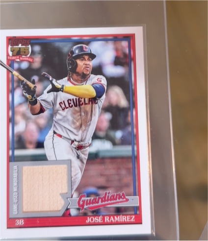 2026 Topps MLB Series 1 #91R-JRA José Ramírez — front