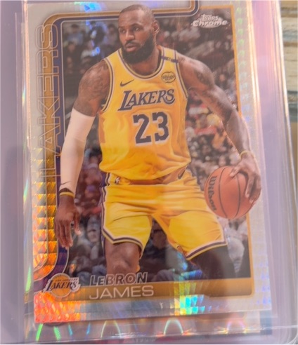 2025-26 Topps Chrome #127 LeBron James — front