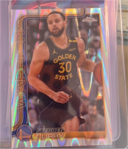 2025-26 Topps Chrome #201 Stephen Curry — front