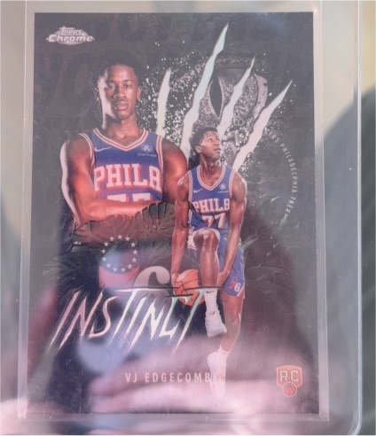 2025-26 Topps Chrome Instinct #INS-13 VJ Edgecombe — front