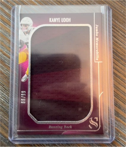 2025 Panini Silhouette #JM-KUH Kanye Udoh Jumbo Memorabilia — front