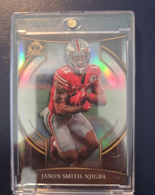 2022 Bowman University Chrome #BI-11 Jaxon Smith-Njigba Invicta — front