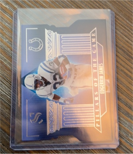 2025 Panini Silhouette #39 Edgerrin James Pillars Of The Game Die-Cut — front