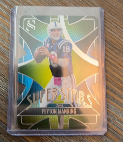 2025 Panini Silhouette Superstars Die-Cut #15 Peyton Manning — front