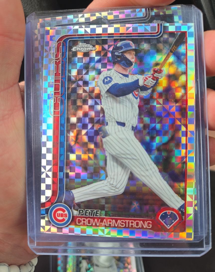 2025 Topps Chrome Update #USC76 Pete Crow-Armstrong X-Fractor Chicago Cubs — front