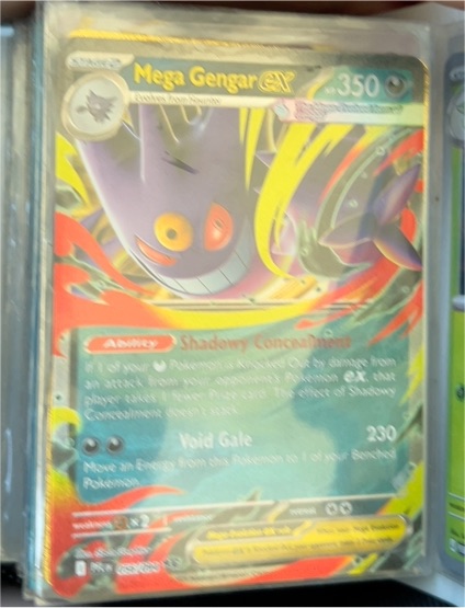 2014 Pokémon XY Phantom Forces #56 Mega Gengar EX — front