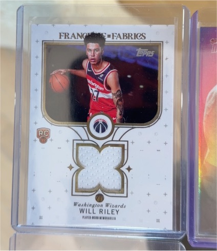 2025-26 Topps Franchise Fabrics #FF-WR Will Riley — front