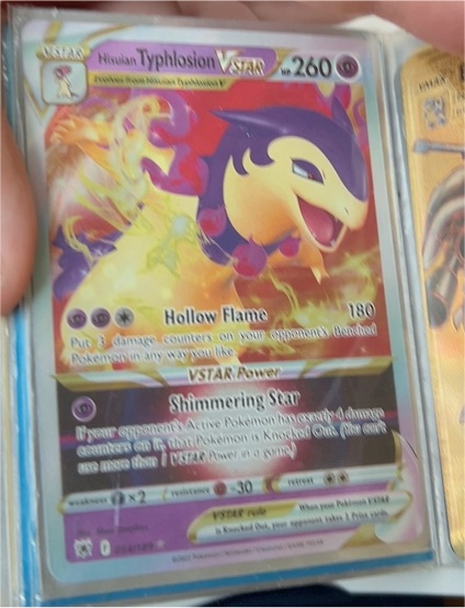 2022 Pokémon Sword & Shield Astral Radiance #054 Hisuian Typhlosion VSTAR — front