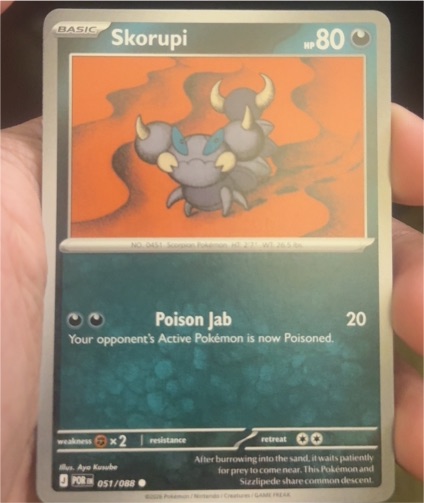 2026 Pokémon Perfect Order #051 Skorupi — front