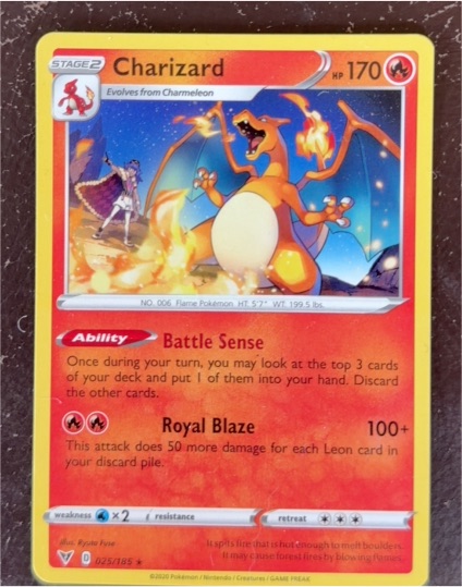 2020 Pokémon Vivid Voltage #025 Charizard — front