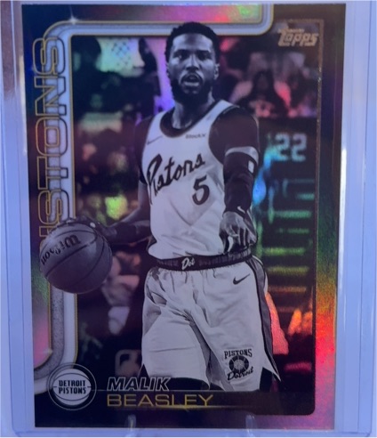 2025-26 Topps #43 Malik Beasley Blackout — front