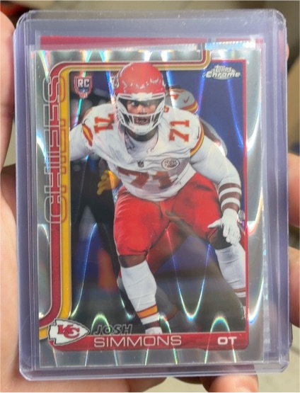 2025 Topps Chrome #304 Josh Simmons — front