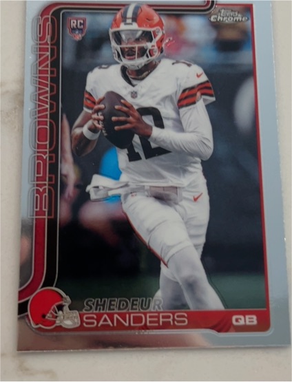 2025 Topps Chrome #315 Shedeur Sanders — front